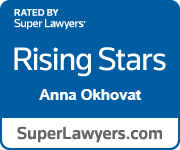 Rated by Super Lawyers, Rising Stars Anna Okhovat, SuperLawyers.com